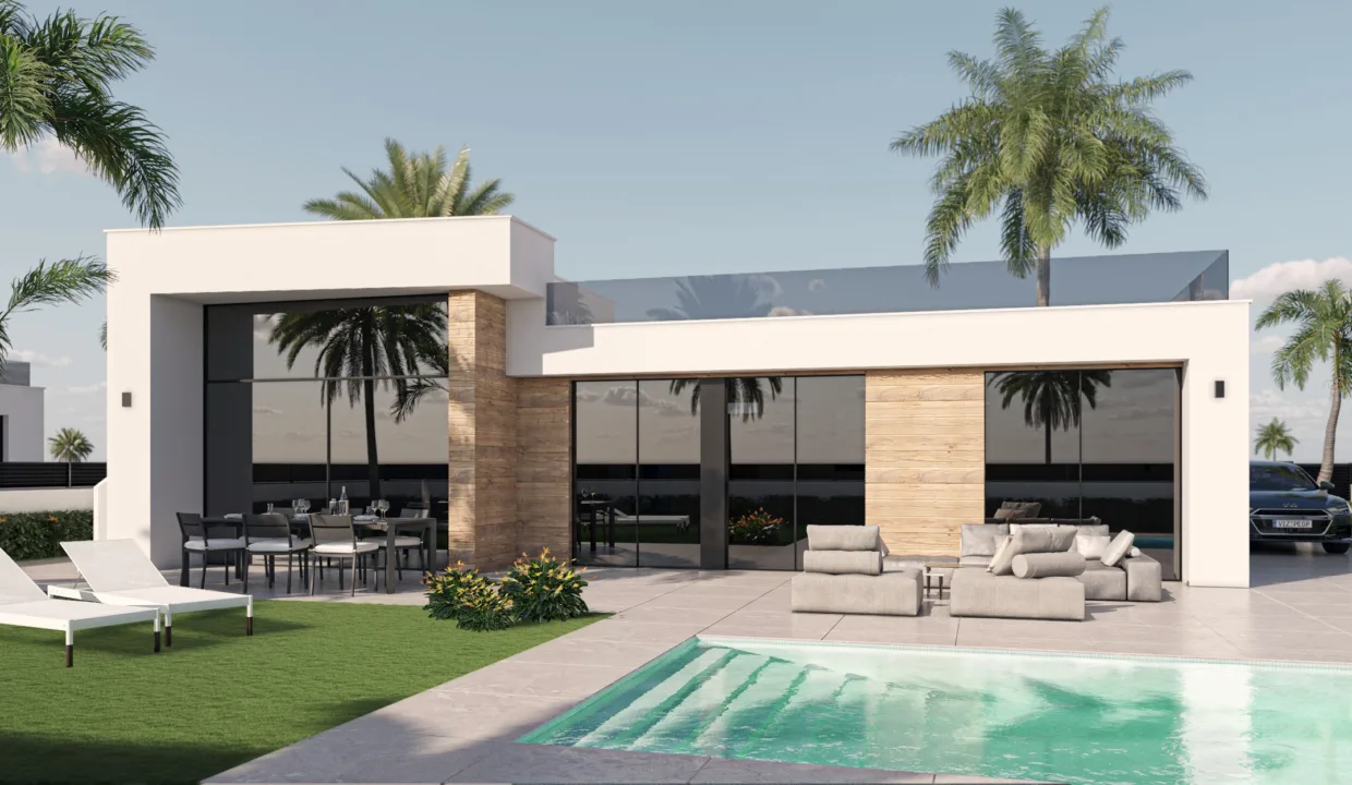 Residencial Oriol - Front view for Villa C 3 beds
